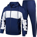 Men Casual Zipper Hoodie Tracksuit Set