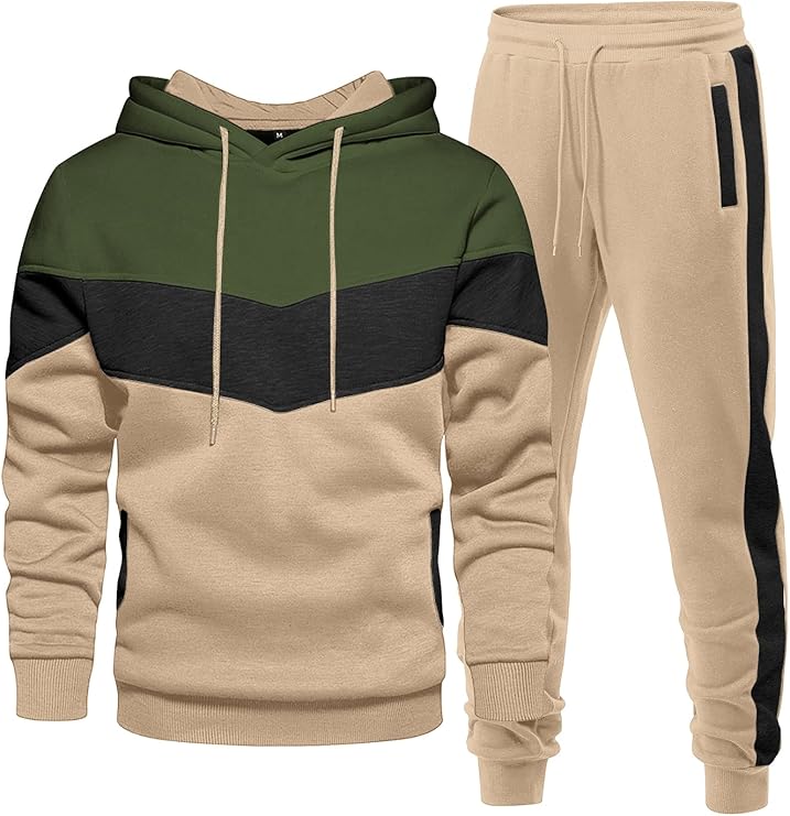 Men Casual Hooded Tracksuit