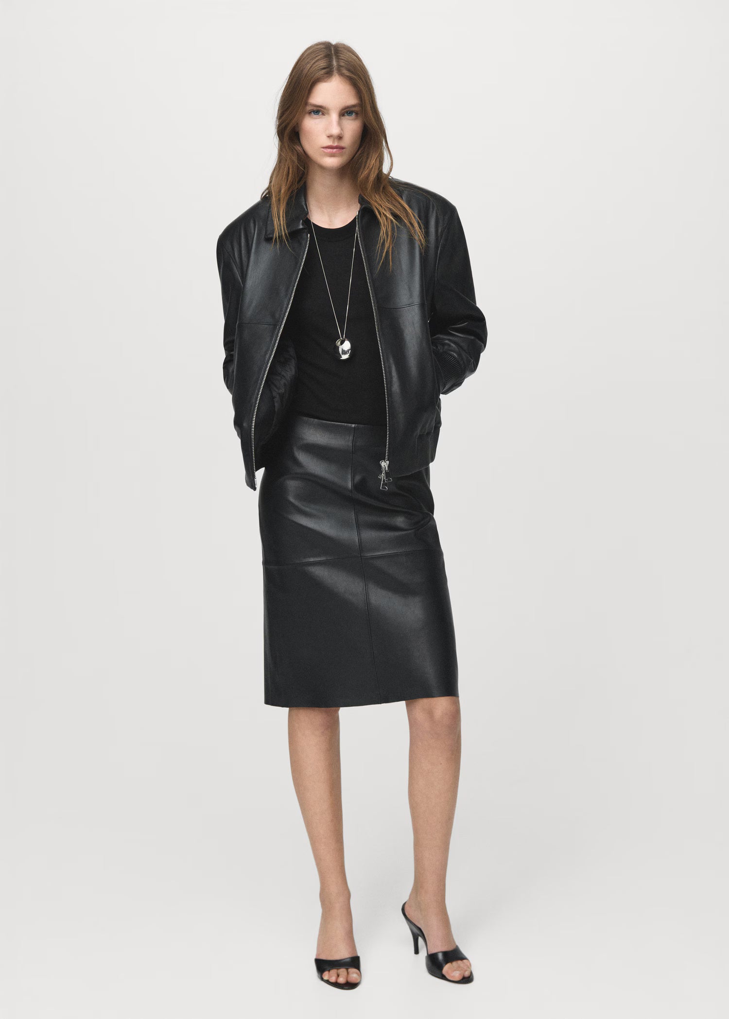 Leather Bomber Jacket For Women