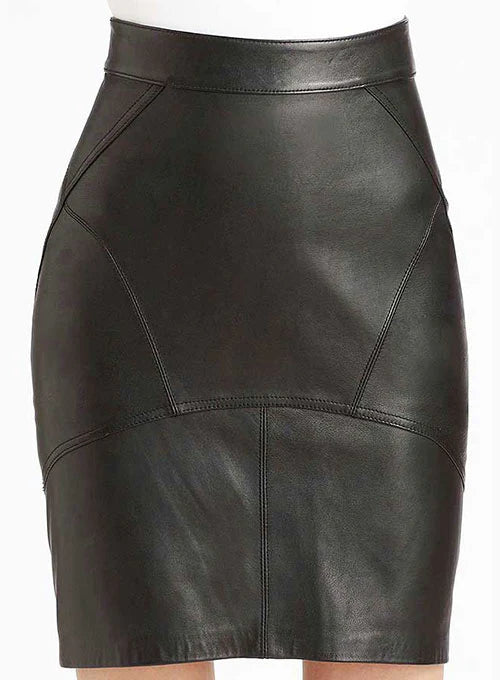Leather Mini  High Waist Skirt