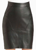 Leather Mini  High Waist Skirt