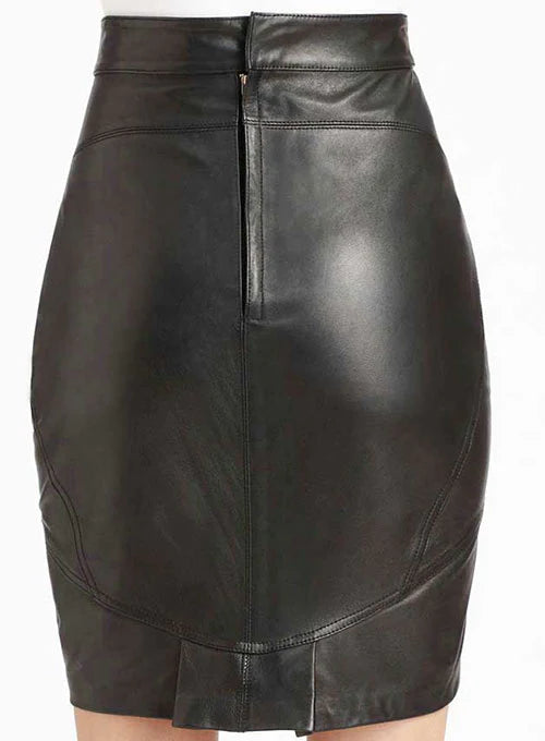 Leather Mini  High Waist Skirt