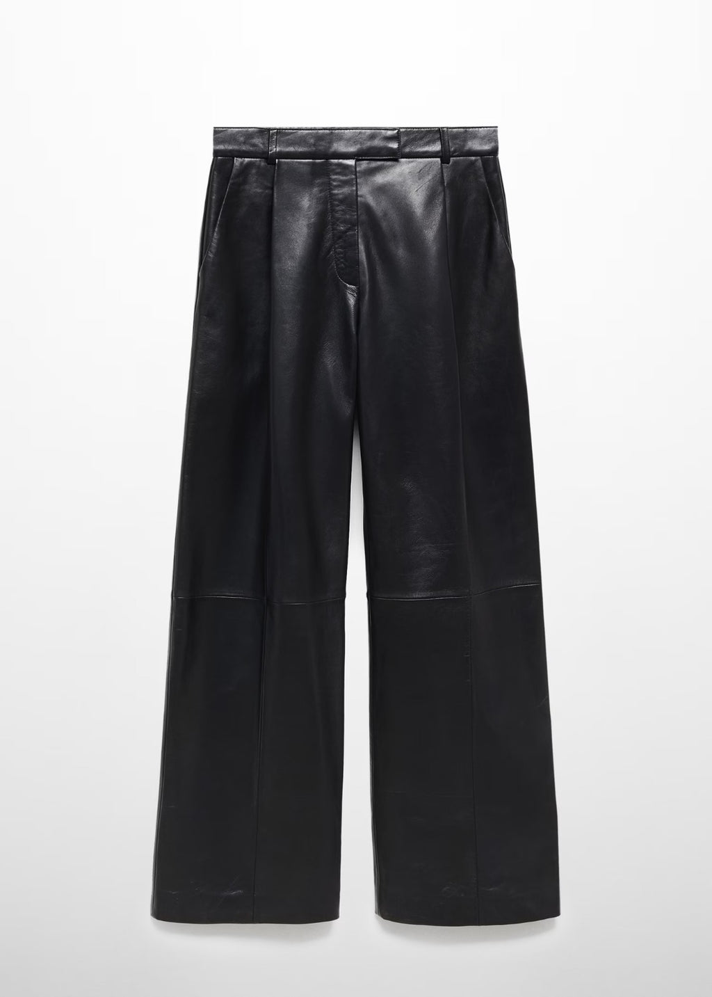 Wide Leg Leather Pant