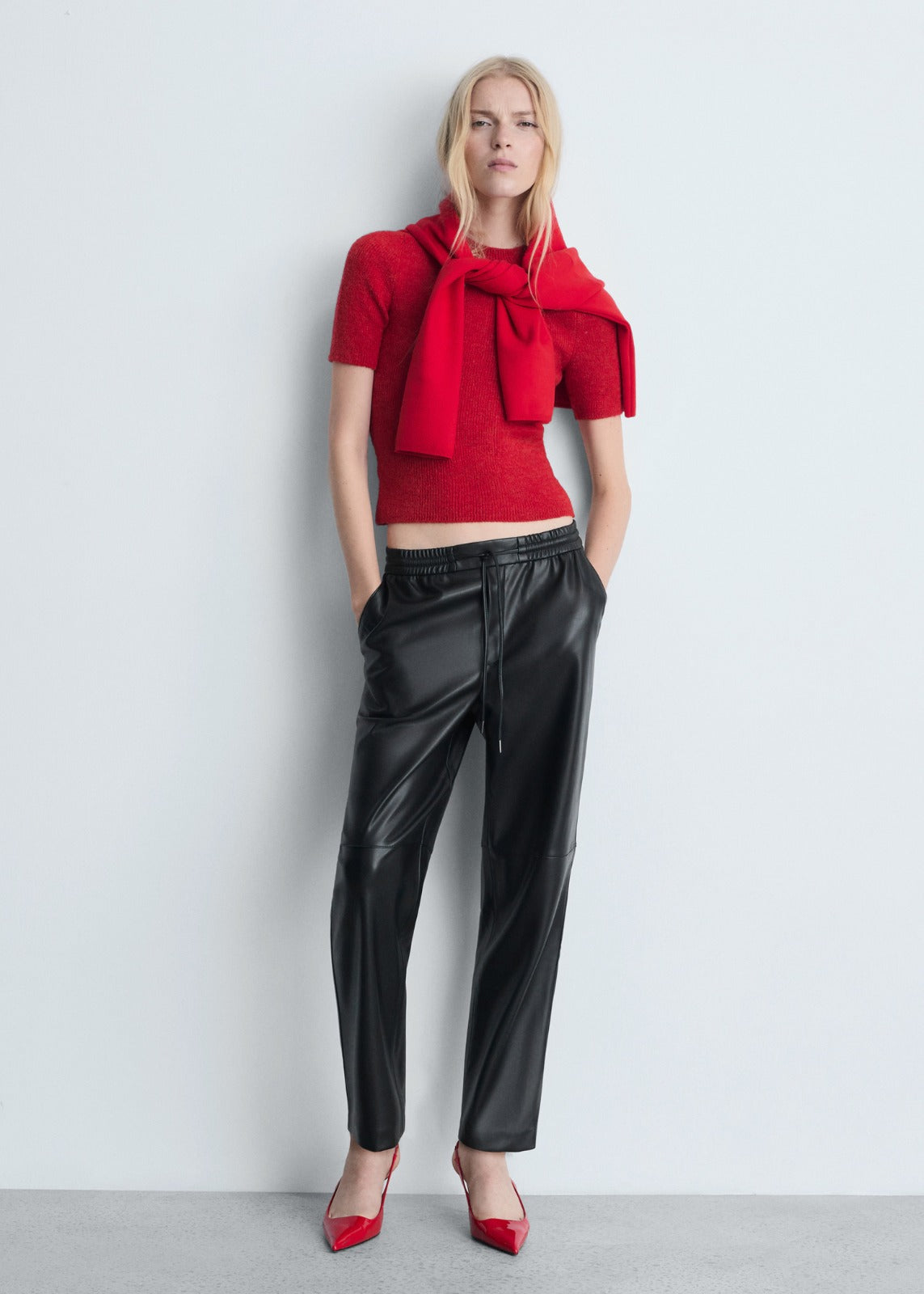Leather Straight Pants for Women