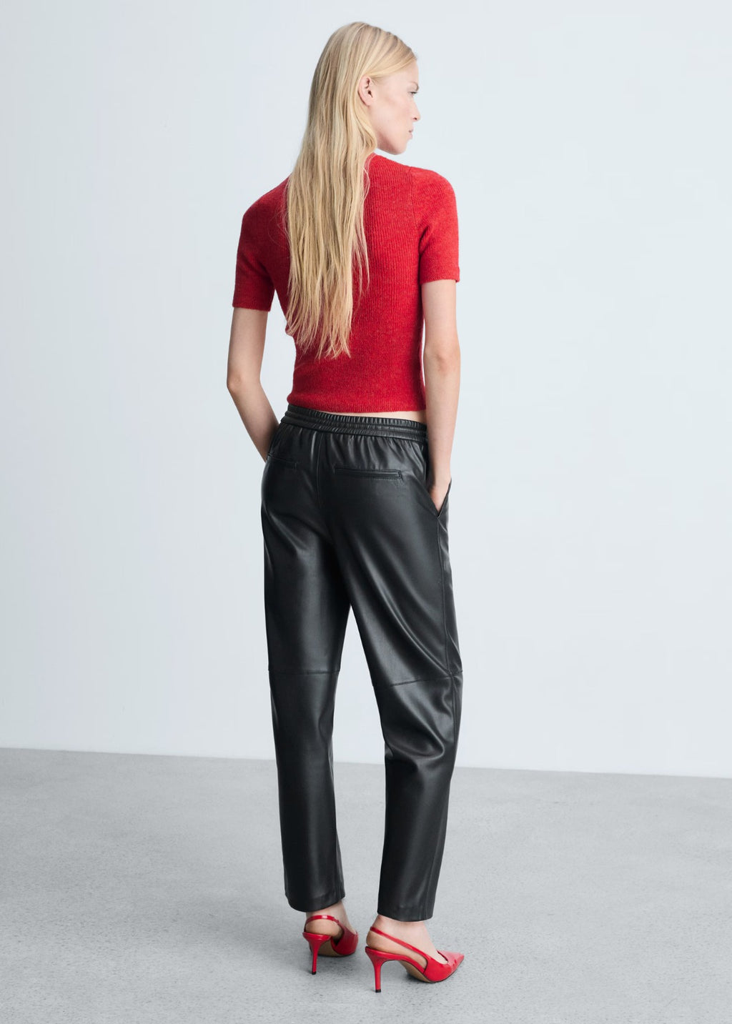 Leather Straight Pants for Women