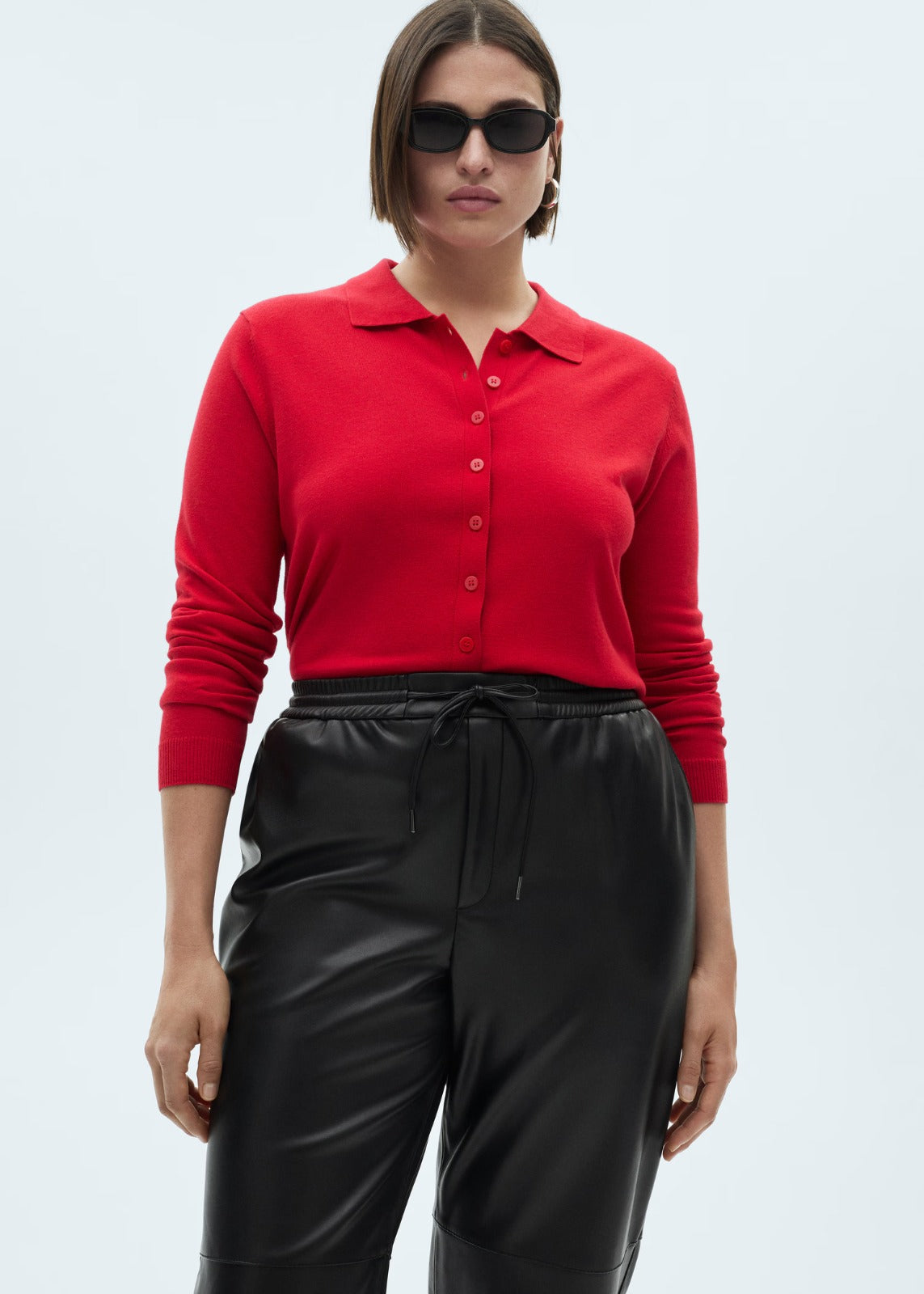 Women Leather Trouser Pants