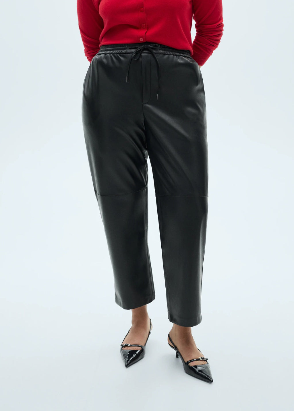 Women Leather Trouser Pants