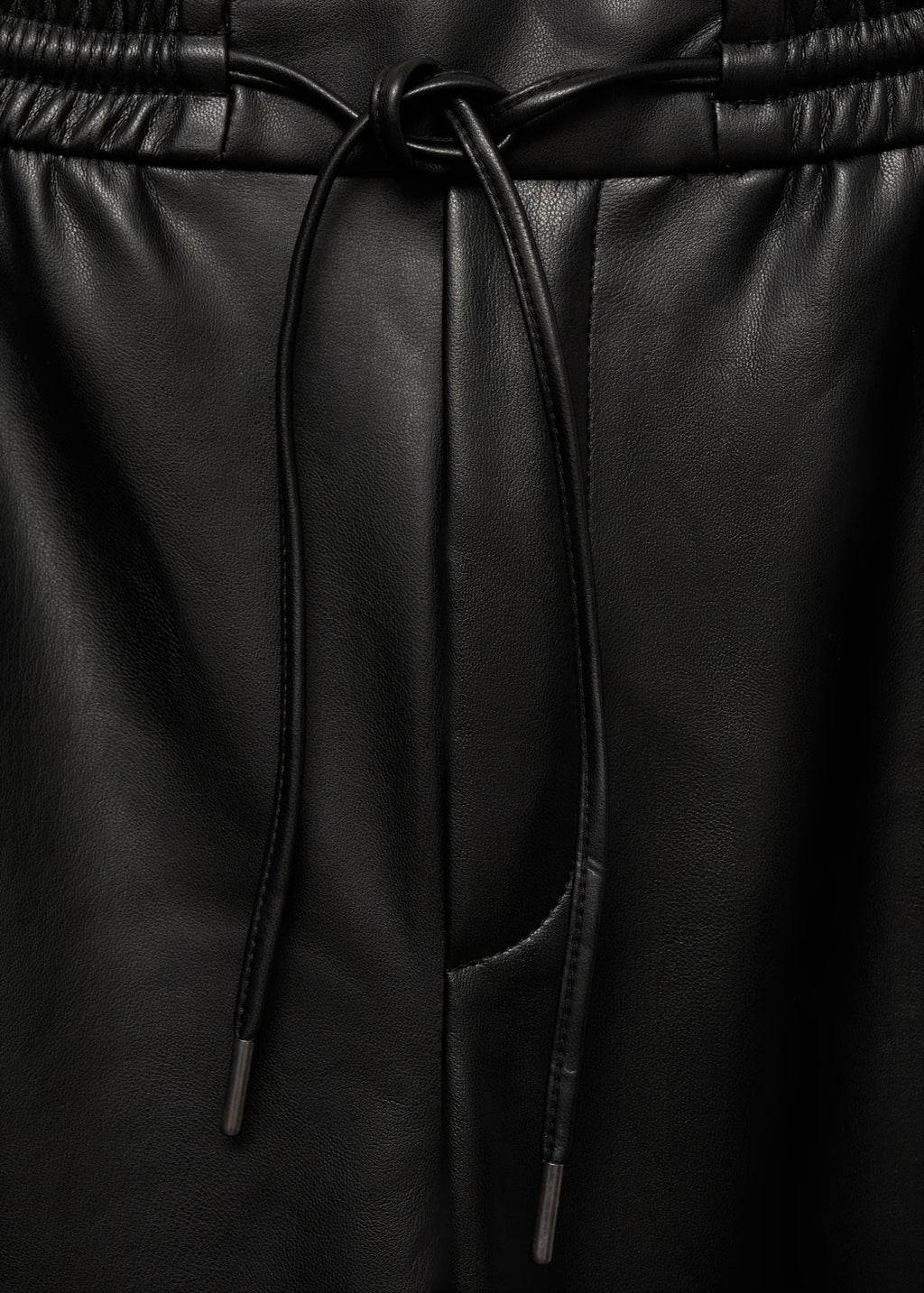 Wide Leg Leather Pant
