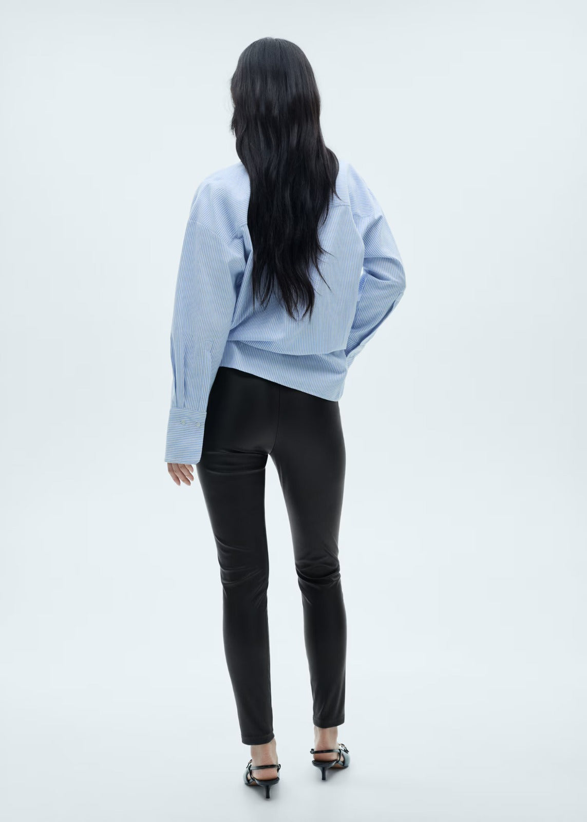 Leather High Waist Pant for Women