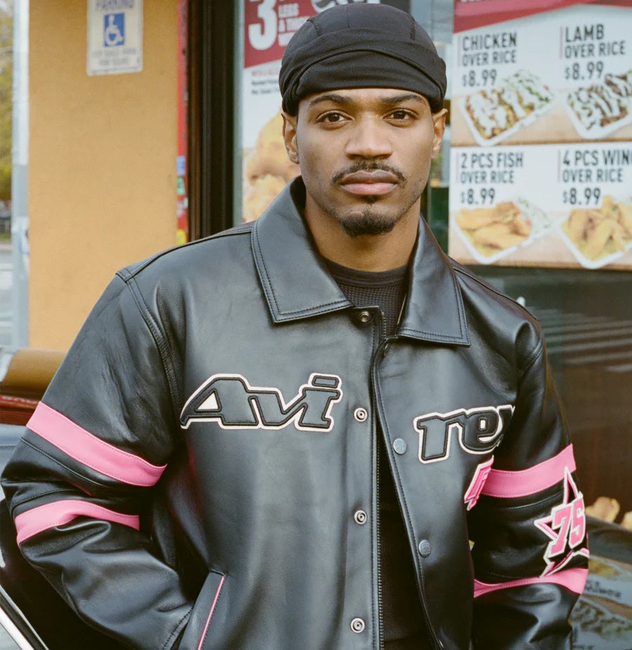 Avirex x Hardies Leather Bomber Jacket