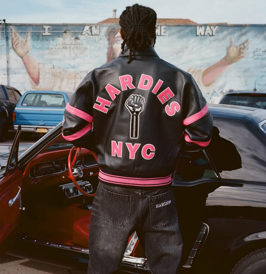 Avirex x Hardies Leather Bomber Jacket