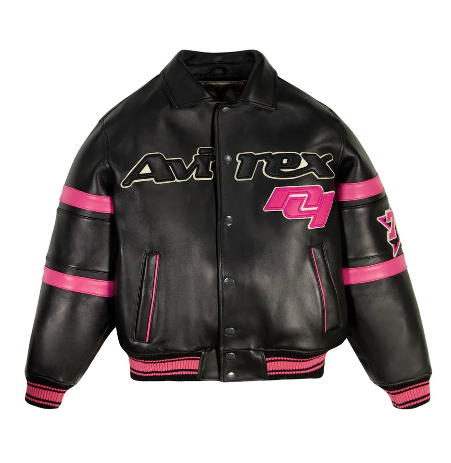 Avirex x Hardies Leather Bomber Jacket
