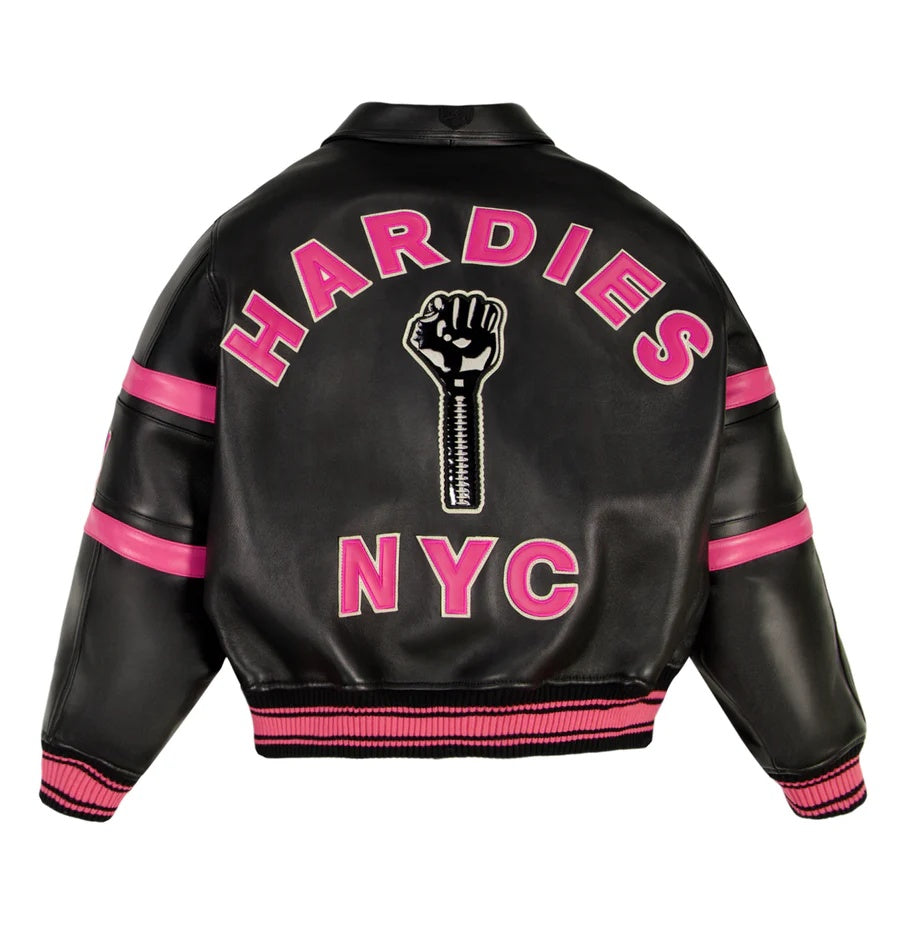 Avirex x Hardies Leather Bomber Jacket