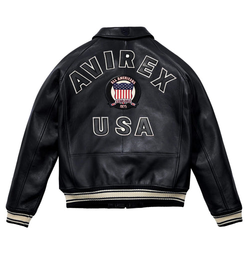 Avirex Black Leather Jacket