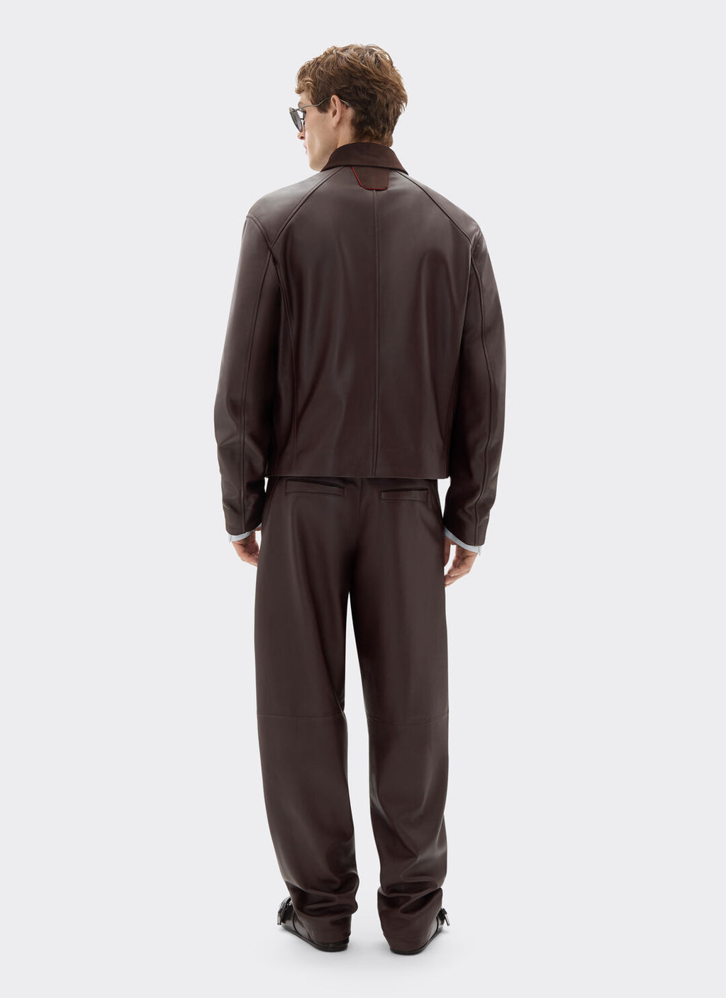 Overshirt Leather Ferrari jacket