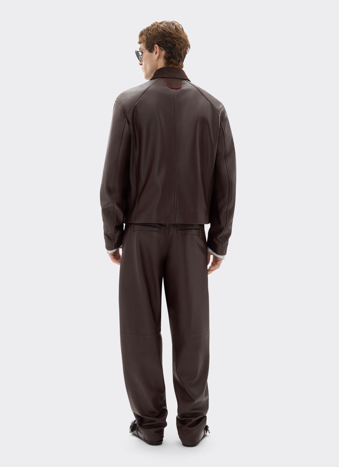 Overshirt Leather Ferrari jacket