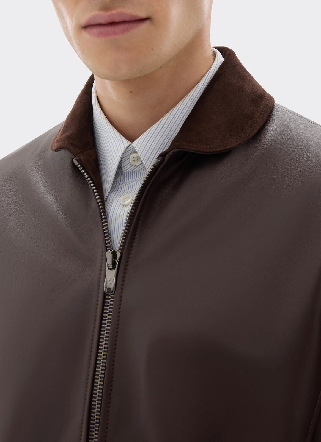 Overshirt Leather Ferrari jacket