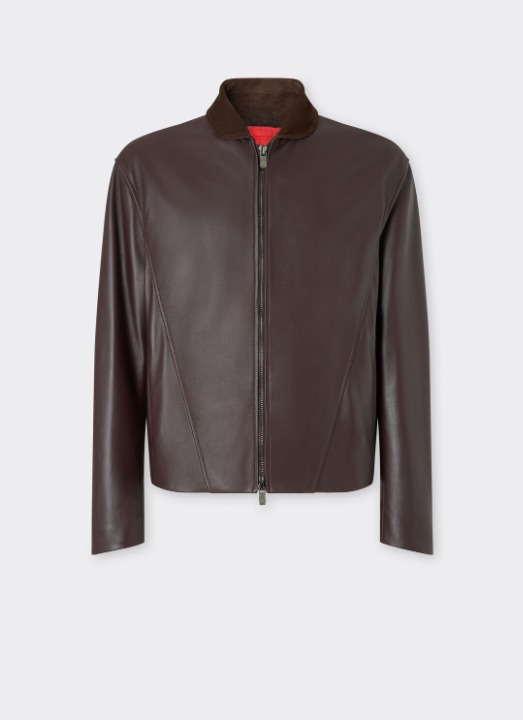 Overshirt Leather Ferrari jacket