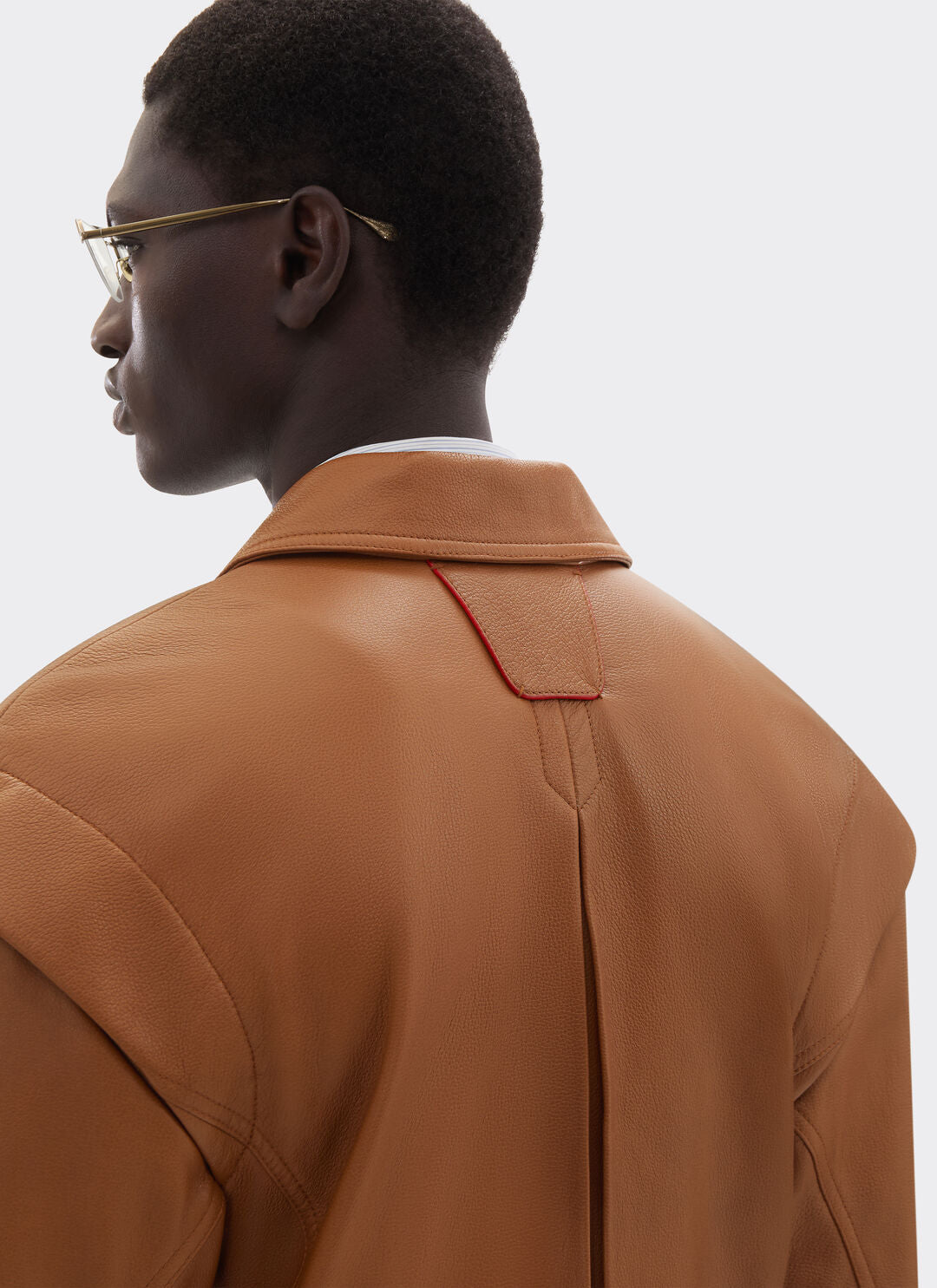 Deer Effect Leather Ferrari  Blouson