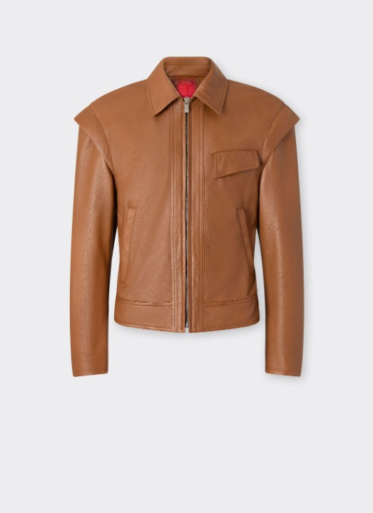 Deer Effect Leather Ferrari  Blouson