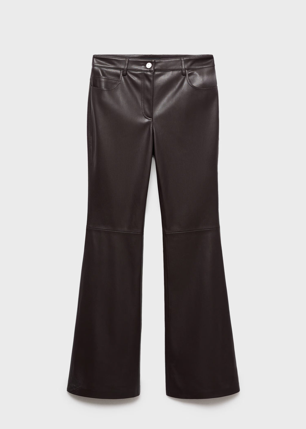 Zara  Flared Leg Leather Pants