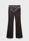 Zara  Flared Leg Leather Pants