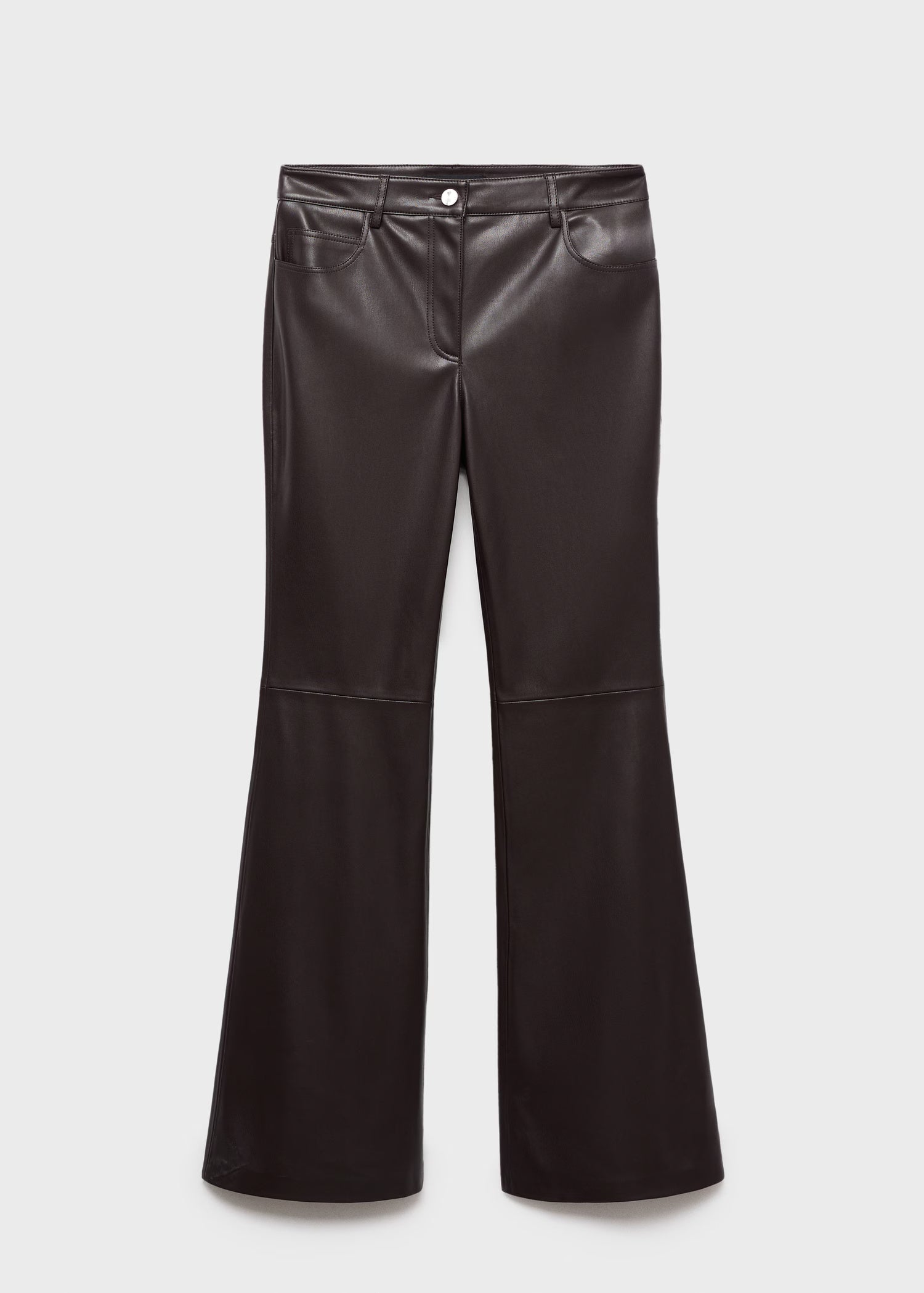 Zara  Flared Leg Leather Pants