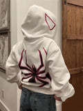 Spider Printed Aesthetic Hoodie
