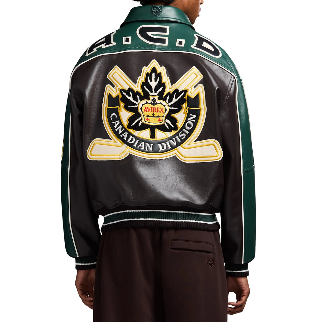 Avirex Canadian Division Leather Jacket – Premium Heritage Streetwear