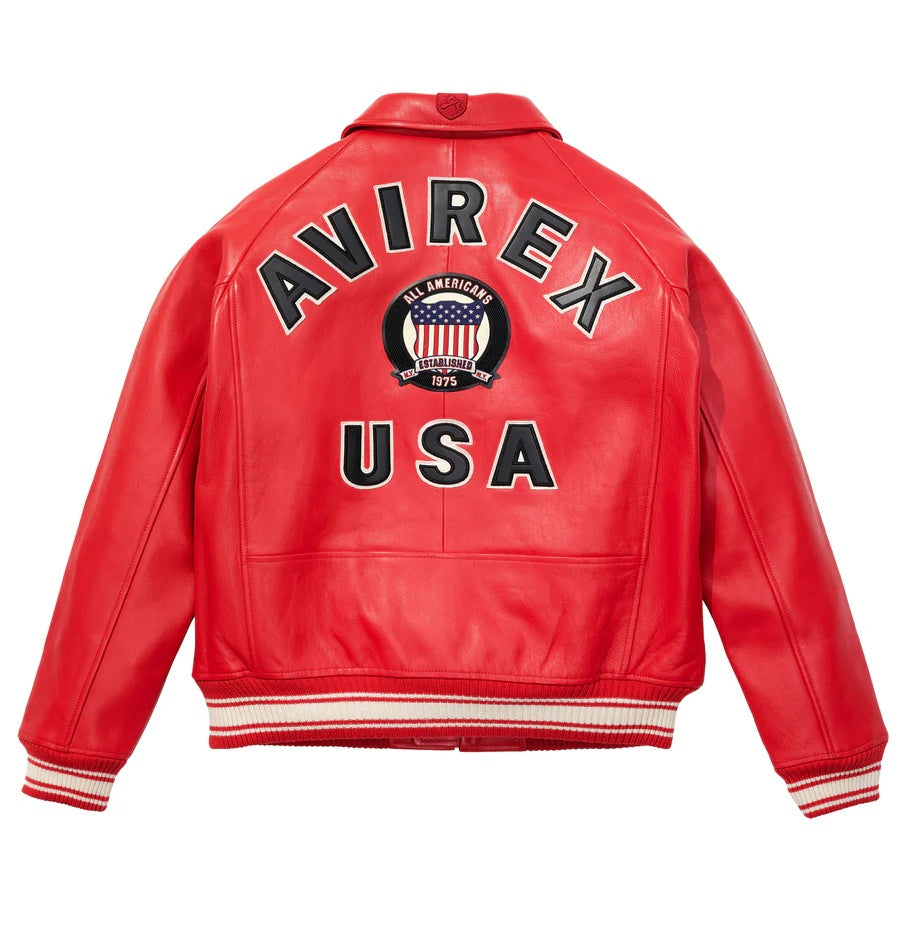 Avirex Icon Leather Jacket Classic Streetwear Statement