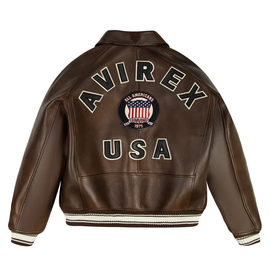 Avirex Iconic Leather Jacket – Timeless Streetwear Classic
