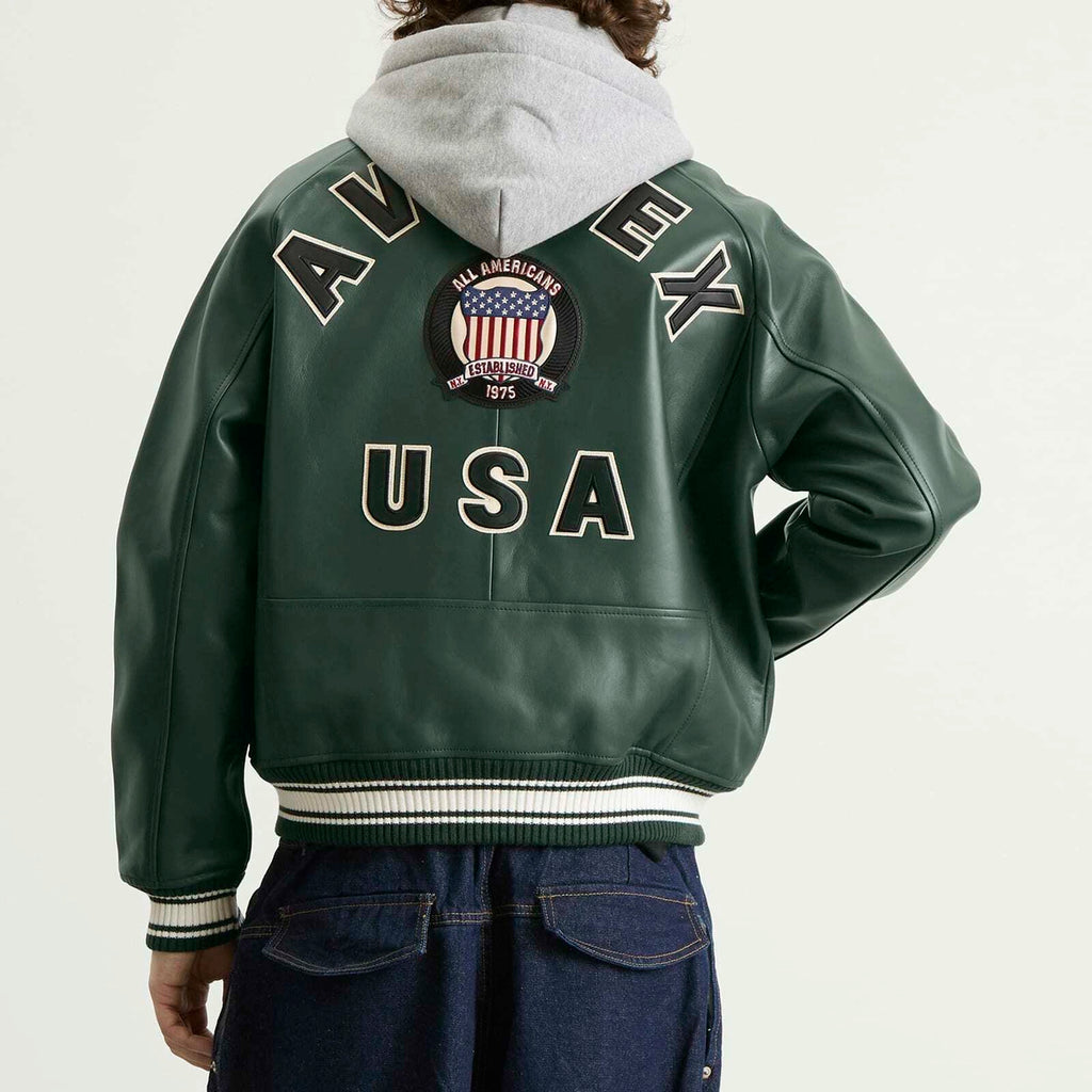 Avirex USA Leather Jacket Iconic American Streetwear Style