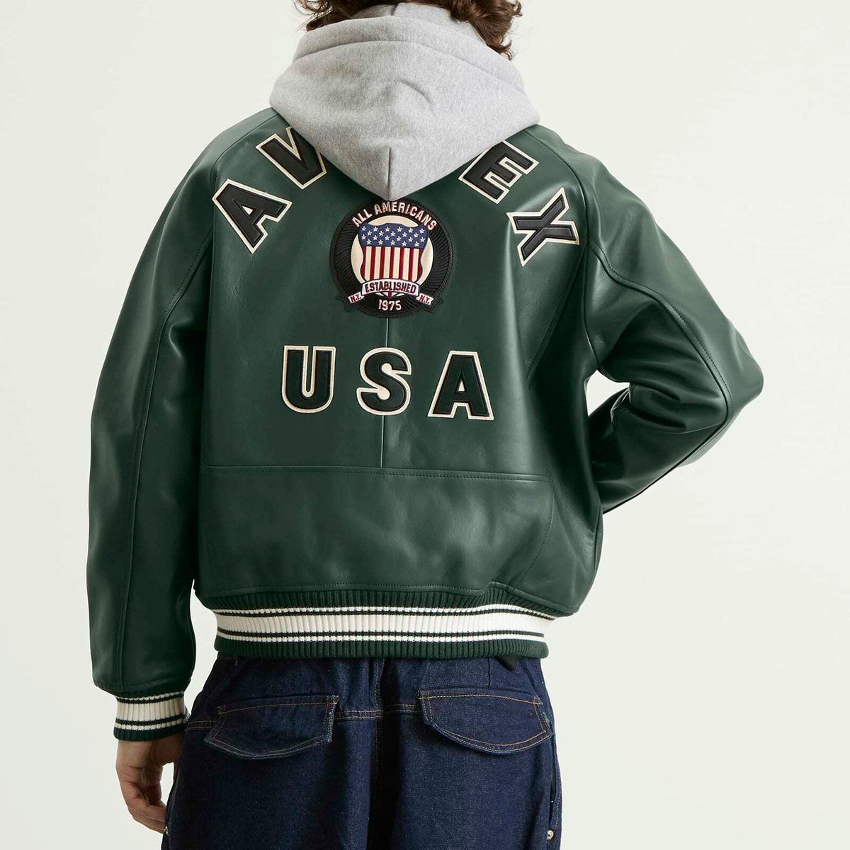 Avirex USA Leather Jacket Iconic American Streetwear Style