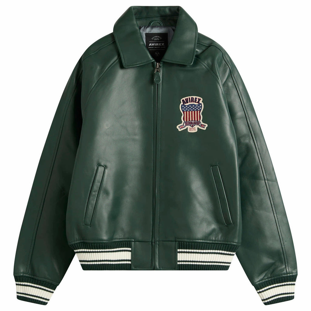 Avirex USA Leather Jacket Iconic American Streetwear Style