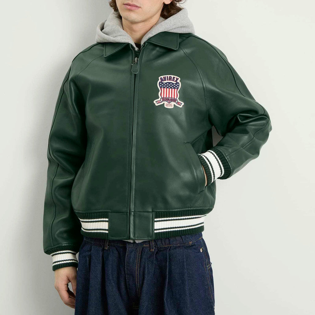Avirex USA Leather Jacket Iconic American Streetwear Style