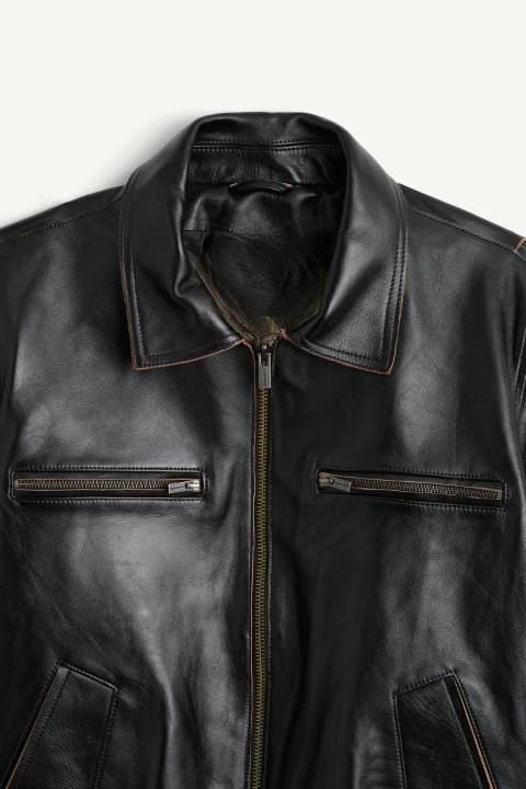 Leather Biker Jacket – Classic Streetwear Outerwear