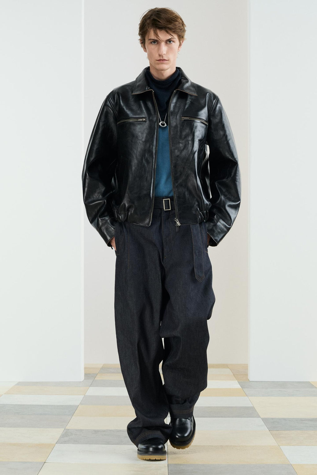 Leather Biker Jacket – Classic Streetwear Outerwear