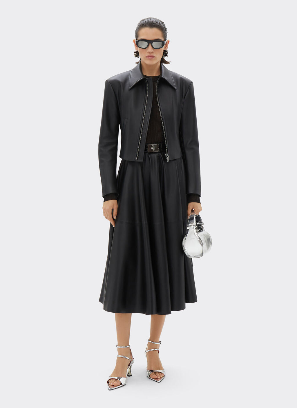 Ferrari Leather Biker Jacket For Women