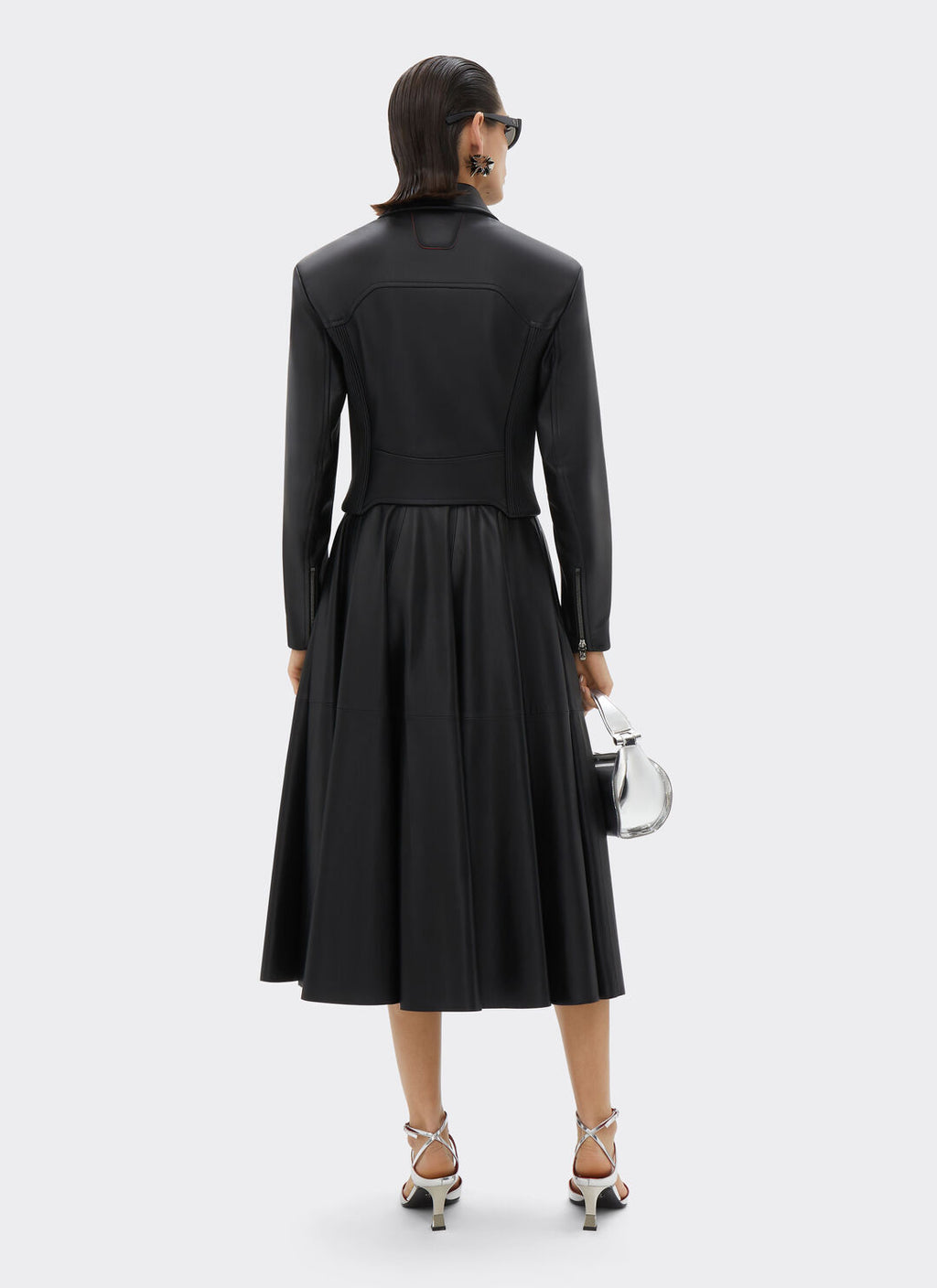 Ferrari Leather Biker Jacket For Women