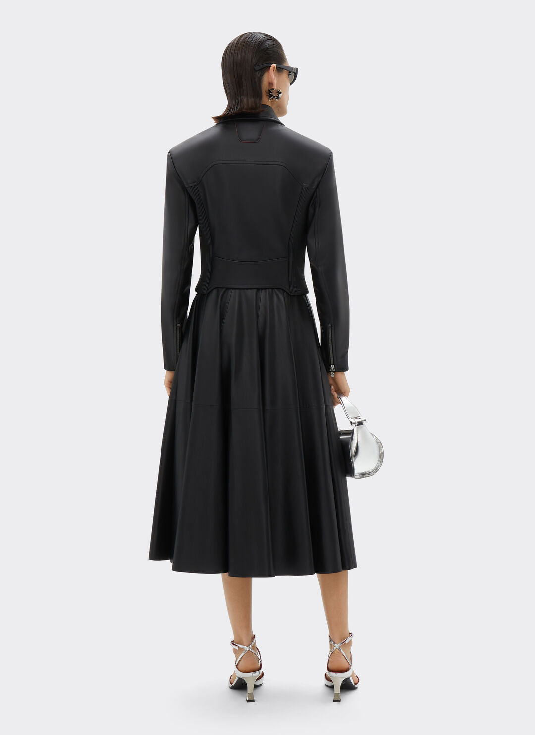 Ferrari Leather Biker Jacket For Women