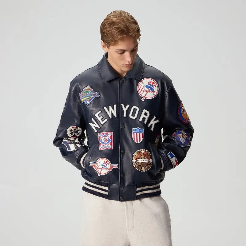 Kith & Avirex for the New Year York Yankees Leather Jacket