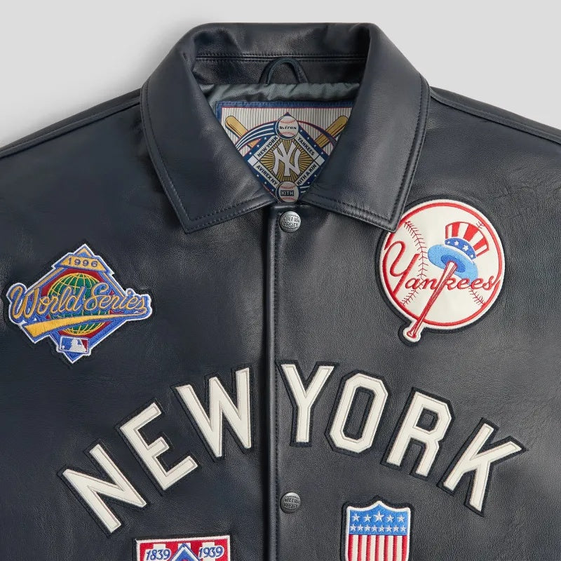 Kith & Avirex for the New Year York Yankees Leather Jacket