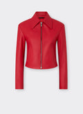 Ferrari Leather Women Leather Biker Jacket