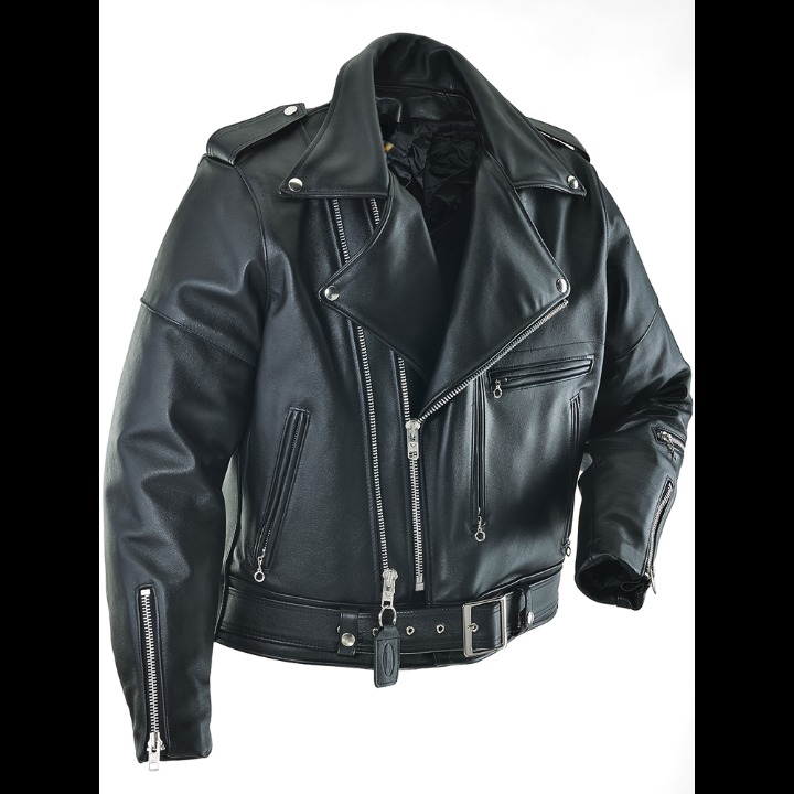 Black Leather Biker Jacket