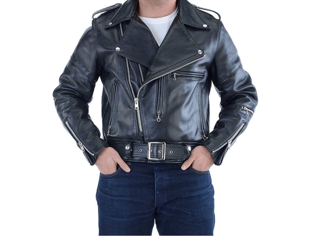 Black Leather Biker Jacket
