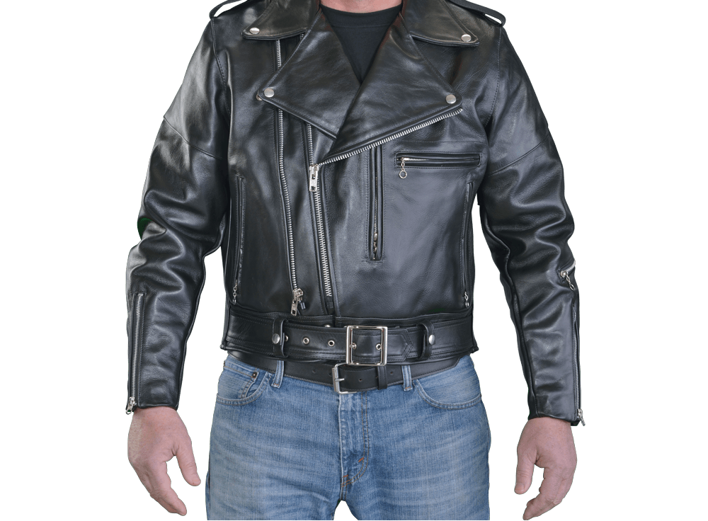 Black Leather Biker Jacket