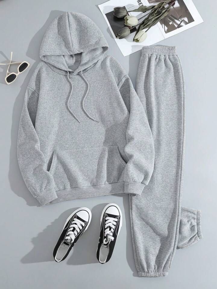 Girls Casual Hoodie Set Regular Fit