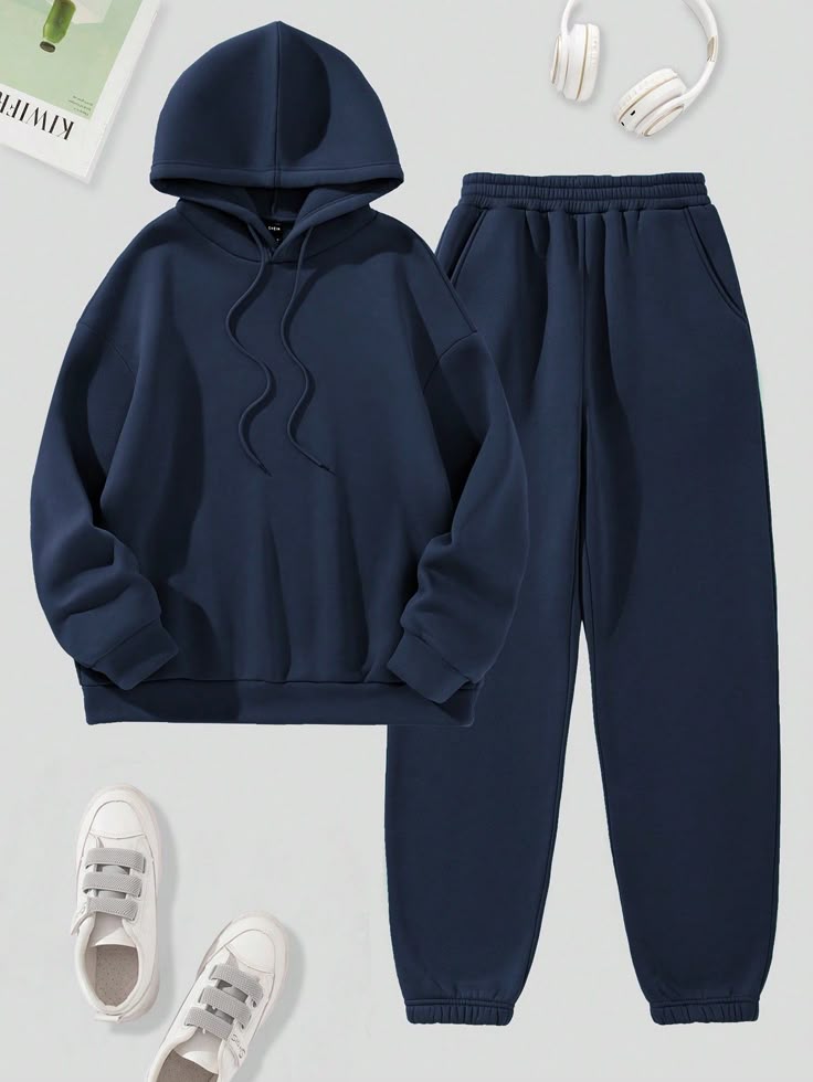 Girls Casual Hoodie Set Regular Fit
