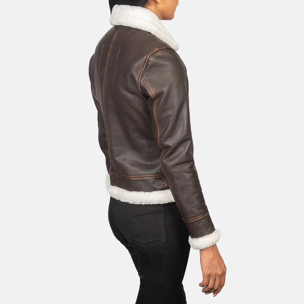 Women's B3 Leather Bomber Jacket