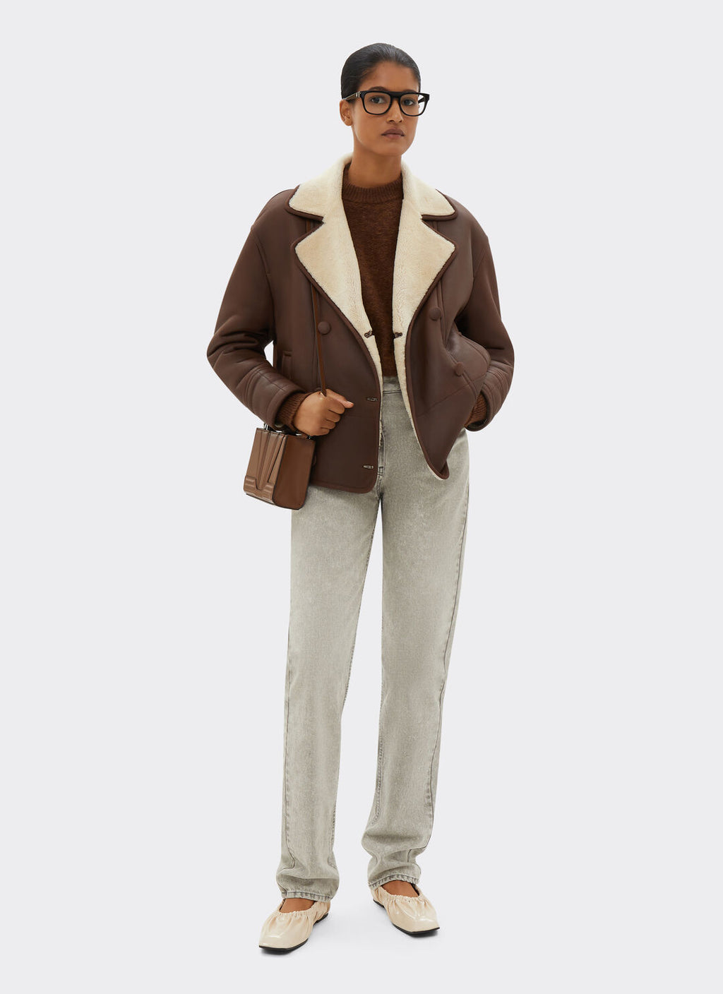 Shearling Women Leather Jacket